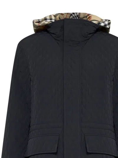 Shop Burberry Jacket In Black