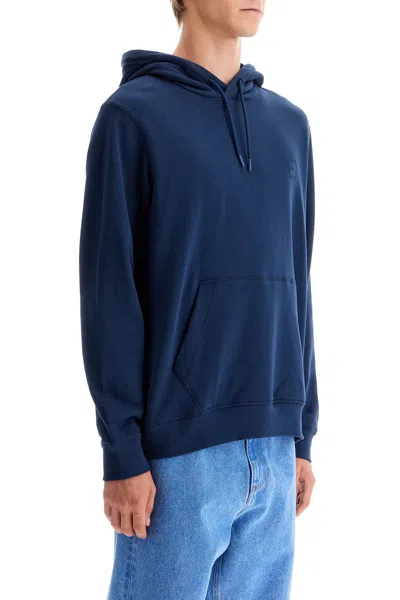 Shop Hugo Boss Wetalk Hooded Sweat In Open Blue (blue)