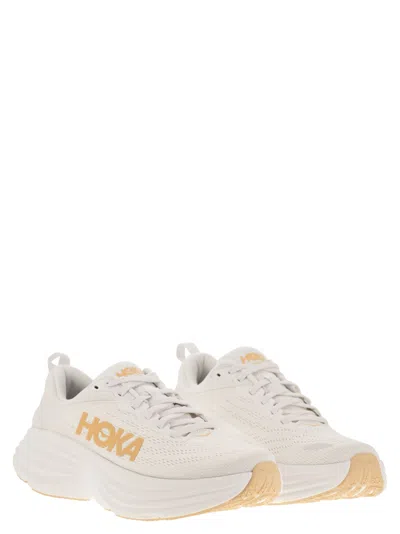 Hoka Bondi 8 Running Shoe In White