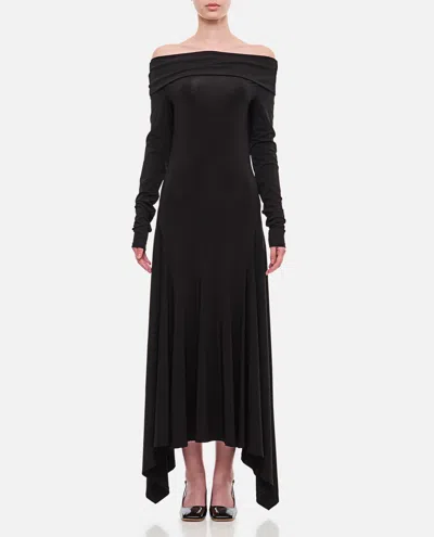 Shop Max Mara Gerla Long Sleeve Dress In Nero