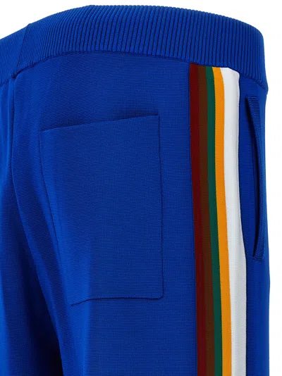 Wales Bonner Striped Side Panel Track Tide Joggers In Blue