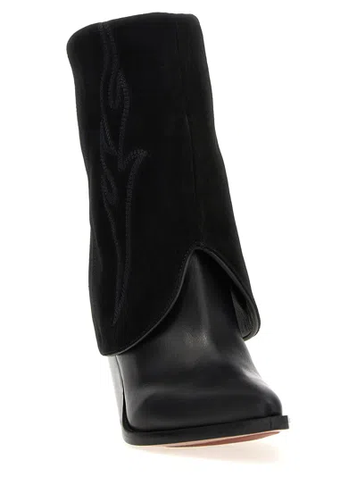 Sonora Rancho Reverse Ankle Boot In Black