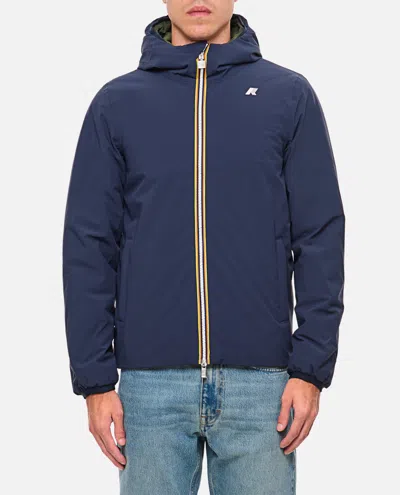 K-way Reversible Stripe-detail Jacket In Blue