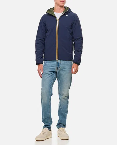 K-way Reversible Stripe-detail Jacket In Blue