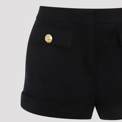 Tom Ford Blue Virgin Wool Bermudas In Midnight Blue
