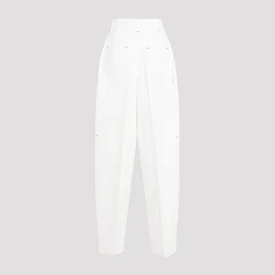 Shop Jacquemus Le De-nimes Curzio Jeans In Off White