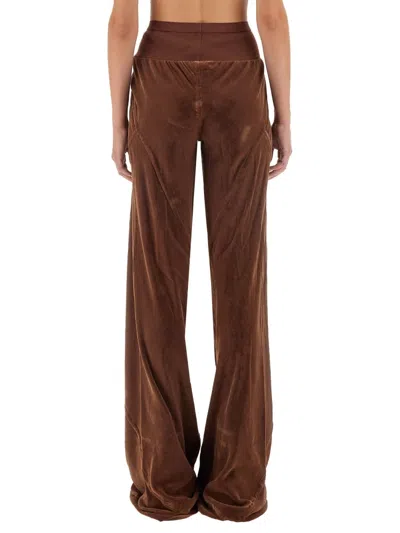 Rick Owens Brown Bias Trousers In Brown