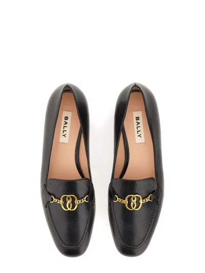 Bally 10mm Obrien Leather Loafers In Black