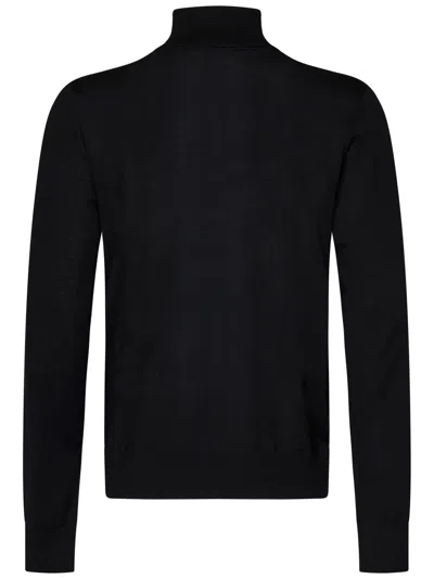 Dsquared2 Virgin Wool Turtleneck Sweater In Black