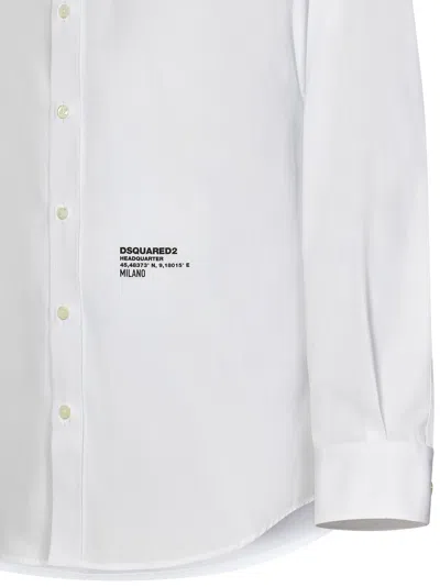 Shop Dsquared2 Dropped Shoulder Shirt In White