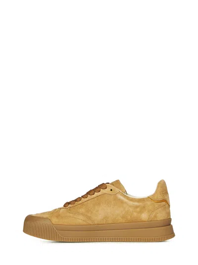 Shop Dsquared2 New Jersey Sneakers In Camel