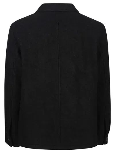 Shop Apc Emile Patch Jacket In Lzz Noir