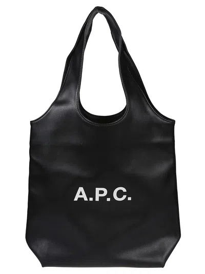 Shop Apc Nino Small Tote Bag In Lzz Noir