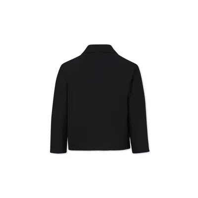 Calvin Klein Black Jacket For Boy With Logo In Black