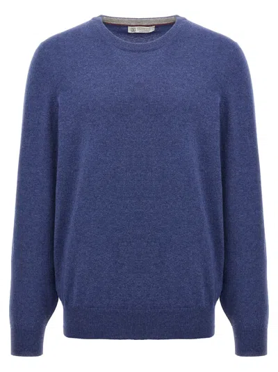 Shop Brunello Cucinelli Cashmere Sweater In Astrale/ciottolo