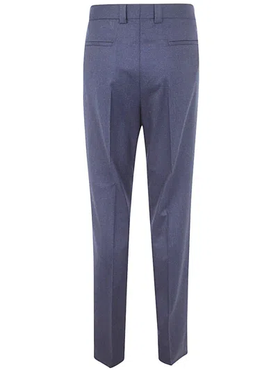 Shop Brunello Cucinelli Straight-leg Tailored Pants In Blu Marina