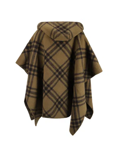 Shop Burberry St Tbar Catherine Cape In Camp