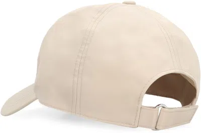 Moncler Structured Cotton Baseball Cap With Adjustable Fit In Beige