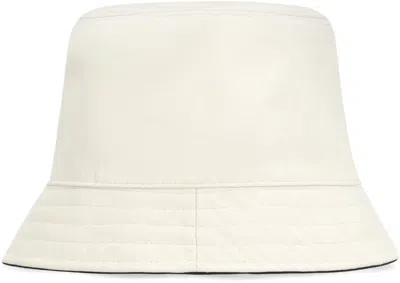 Moncler Bucket Hat In Bianco