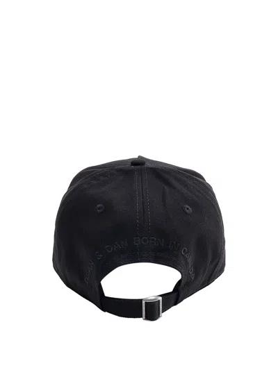 Dsquared2 D2 Patch Baseball Cap In Black