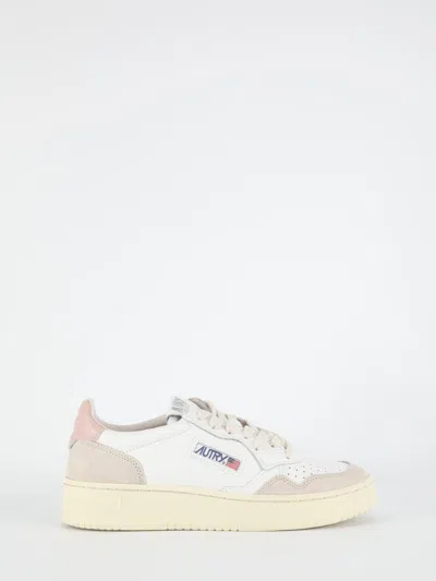 Shop Autry Medalist Suede Sneakers In White