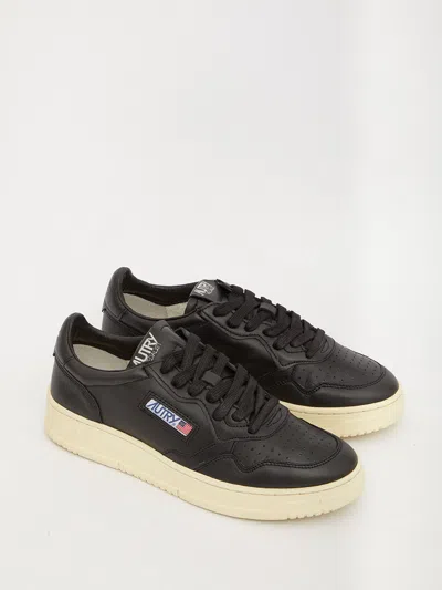 Shop Autry Black Medalist Sneakers