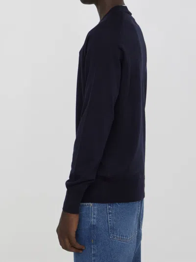 Shop Ami Alexandre Mattiussi Ami De Coeur Jumper In Blue