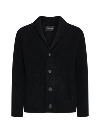 Shop Tagliatore Cardigan In Black