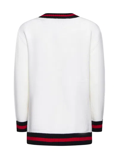 Alice And Olivia Bradford Cardigan In Ecru Multi