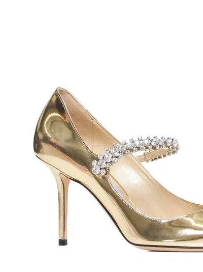 Shop Jimmy Choo High-heeled Shoe In Golden