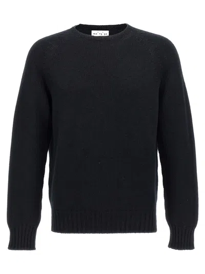 Ma'ry'ya Black Crew-neck Sweater In Black