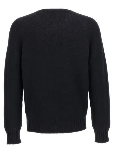 Ma'ry'ya Black Crew-neck Sweater In Black
