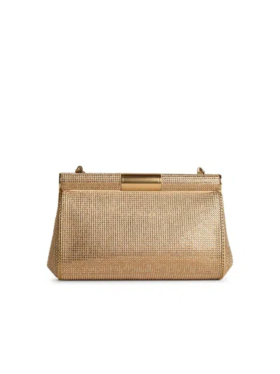 Shop Dolce & Gabbana Marlene Crossbody Bag In Nude Leather Blend