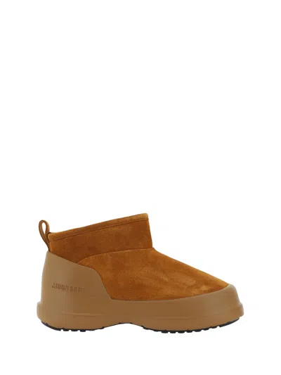 Moon Boot Luna Low Boots And Ankle Boots Brown In Marrone