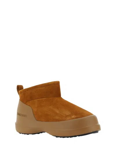 Moon Boot Luna Low Boots And Ankle Boots Brown In Marrone