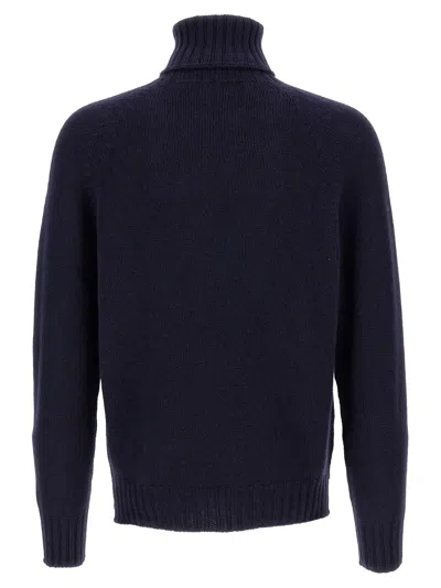 Ma'ry'ya High Neck Sweater In Blue