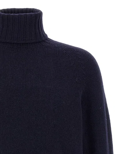 Ma'ry'ya High Neck Sweater In Blue