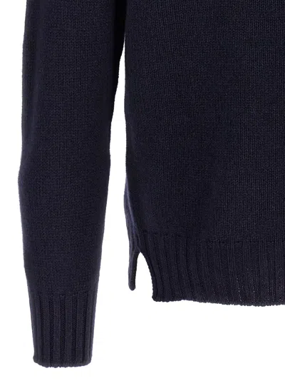 Ma'ry'ya High Neck Sweater In Blue