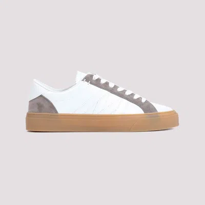 Shop Moncler Monaco2 Sneakers In Bianco