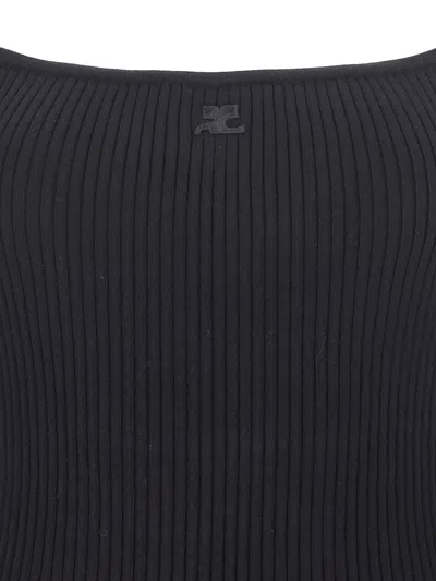 Courrèges Mini Dress In Black