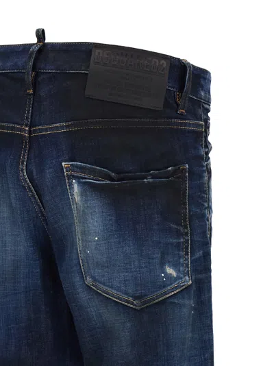 Shop Dsquared2 Cool Guy Jeans In Navy Blue