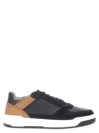 Shop Brunello Cucinelli Suede Leather Sneakers