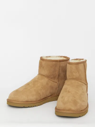 Ugg Classic Mini Suede Boots In Brown
