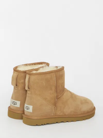 Ugg Classic Mini Suede Boots In Brown