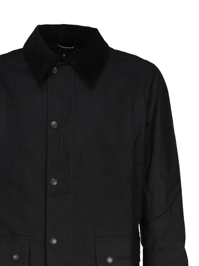 Shop Barbour Ashby Waxed Jacket In Nero