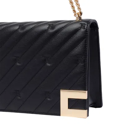 Shop Elisabetta Franchi Crossbody Bag In Nero