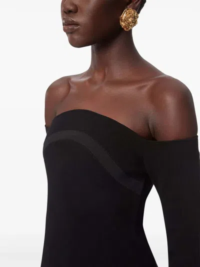 Nina Ricci Top With "bardot" Neckline In Black