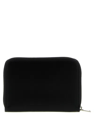 Jil Sander Logo-debossed Leather Wallet In Black
