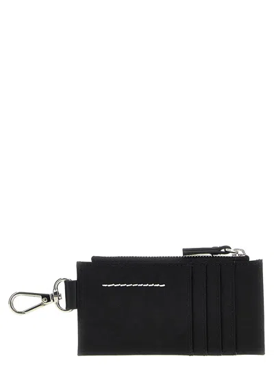 Shop Mm6 Maison Margiela Signature Card Holder In Black