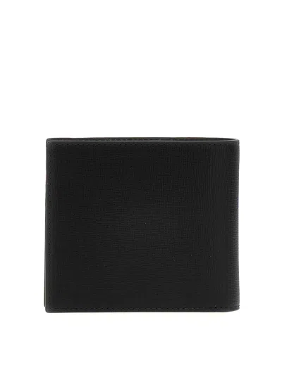 Bally Block Texture Bi-fold Wallet In Black